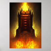 Le trône en enfer | AI Art Poster (Devant)