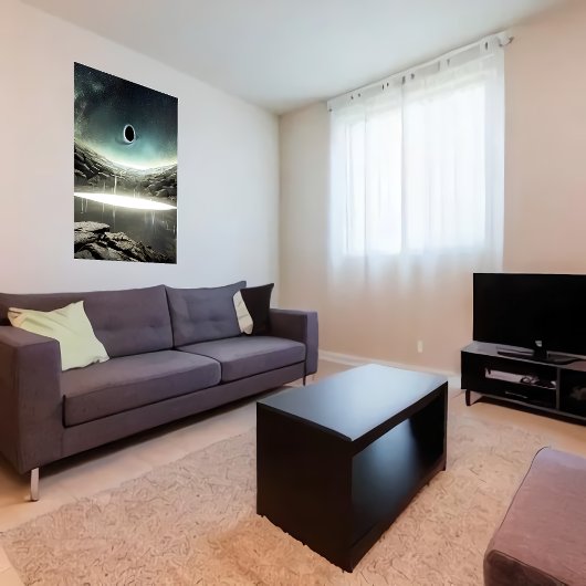 Le trou noir dans le ciel | AI Art Poster