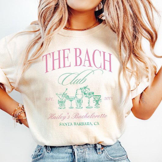 Le Tshirt de la soirée Bachelorette du Bach Club