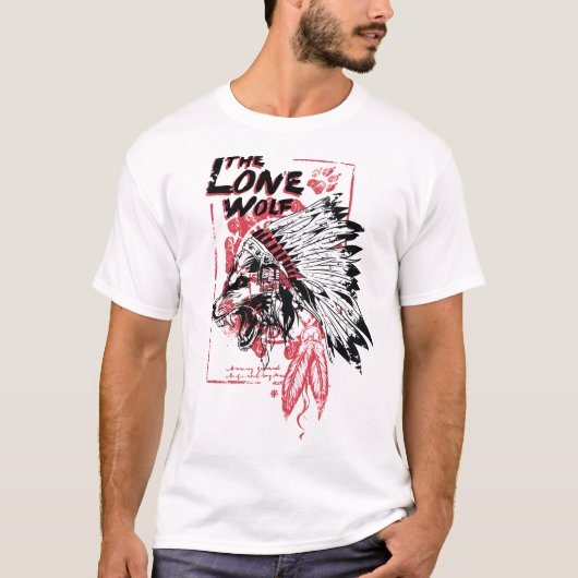 Le Tshirt Wolf solitaire (Devant)