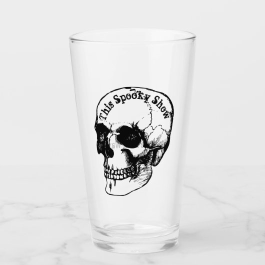 Le Tumbler de verre de la série Éffrayante (Devant)