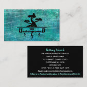 Le Turquoise Carte de visite souterrain (Devant / Derrière)