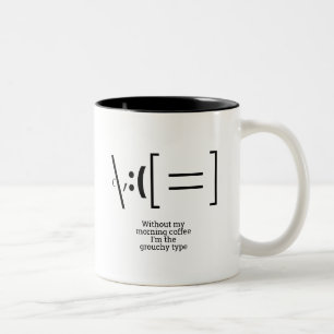 Le Type Grouchy Coffee Mug À Deux Tons