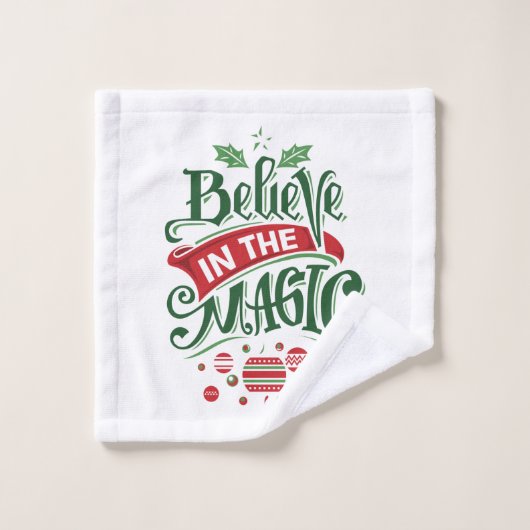 Le Typographe du Magic Christmas (Gant de toilette)