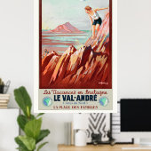Le Val André France Poster vintage 1930 (Bureau à domicile)