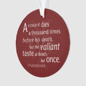 Le Valiant meurt mais une fois Shakespeare (devant)