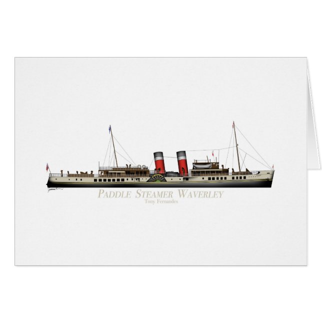Le vapeur de palette Waverley par Fernandes (Devant horizontal)