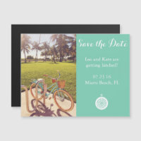 Le Vélo De Plage Sauvez Le Magnet De La Date