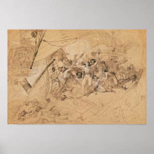 Le Vengeur du Peuple' Sinking Battle of the Peuple Poster