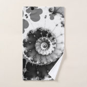 Le vent profond noir et blanc (Serviette à main)