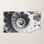 Le vent profond noir et blanc (Serviette à main)