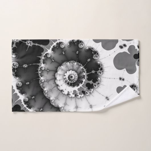 Le vent profond noir et blanc (Serviette à main)