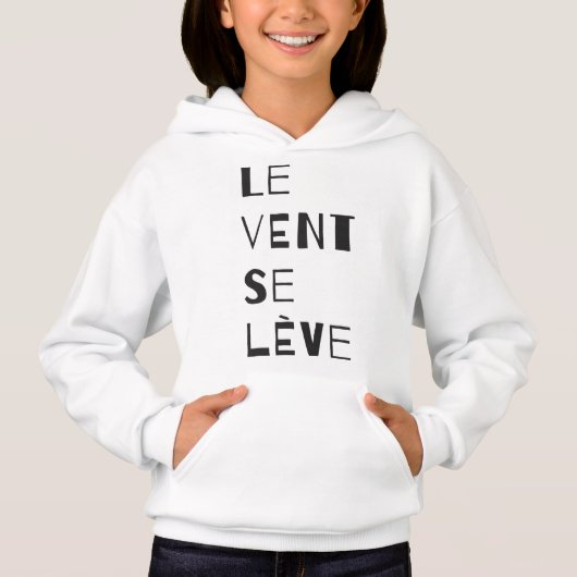 Le Vent Se Leve - Black Hoodie (Voorkant)