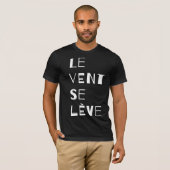 Le Vent Se Leve, Frans T-shirt (Voorkant volledig)