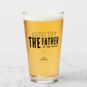 Le verre à tumbler pour le père de la mariée