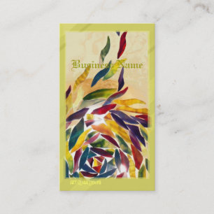 Le verre d'art part du carte de visite coloré