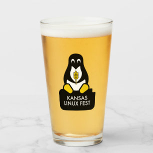 Le verre de bière Fest de Kansas Linux