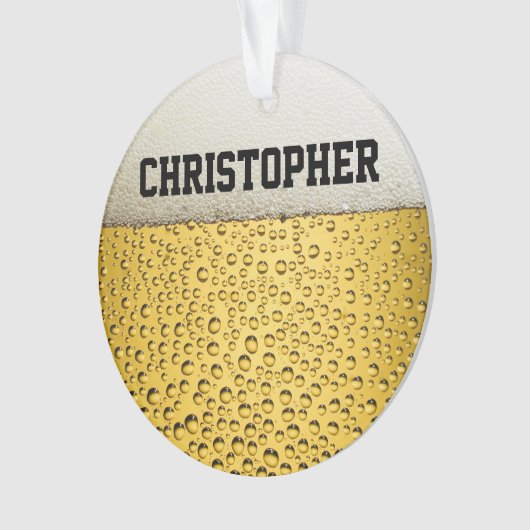 Le verre de bière personnalisent (devant)