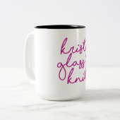 Le verre de Kristy tricote la tasse (Devant gauche)