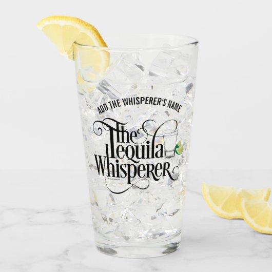Le verre de la tequila Whisperer (Devant glace)
