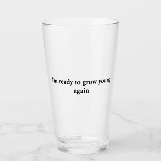 Le verre de nouveau jeune (Devant)