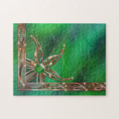 Le vert comme puzzle de l'herbe (Horizontal)