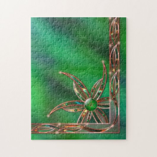 Le vert comme puzzle de l'herbe (Vertical)