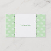 Le vert couronne le carte de visite (Dos)