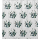 Le vert élégant de palmier laisse le rideau en (Devant)