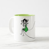 Le vert est bon : Vert - Loreen Love Mug (Devant gauche)