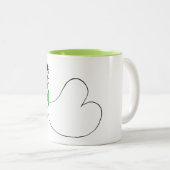 Le vert est bon : Vert - Loreen Love Mug (Devant droit)