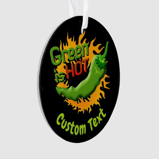 Le vert est l'ornement CHAUD (devant)