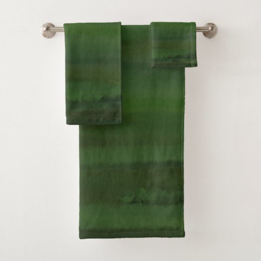 Le Vert Est Mon Ensemble De Serviettes De Bain Cou (En situation)