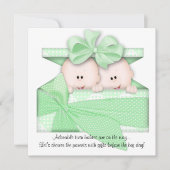 Le vert JUMELLE l'invitation ou le faire-part de (Devant)