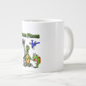 Le vert rapièce l'éléphant tasse de 20 onces (Devant droit)