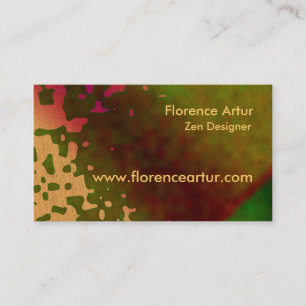 Le vert repère le carte de visite