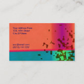 Le vert repère le carte de visite (Dos)