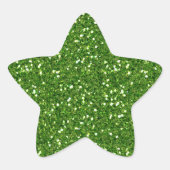 Le vert scintille autocollant (Devant)