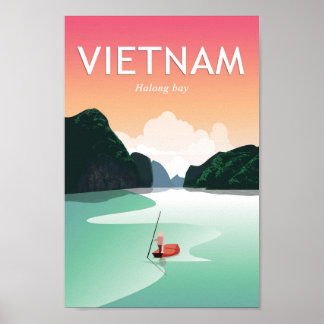 Le Vietnam a long bay poster