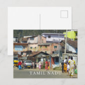 Le village de l'Inde Tamil Nadu abrite une carte p (Devant / Derrière)