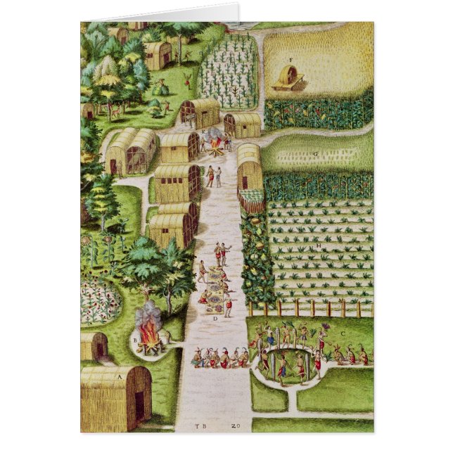 Le village de Secoton (Devant)