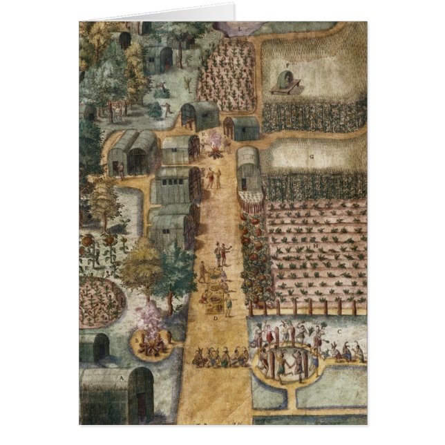 Le village indien de Secoton, c.1570-80 (Devant)