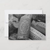 Le vin bouche des invitations de mariage (Dos)