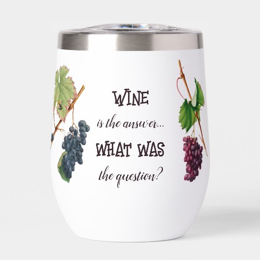 Le vin est la réponse drôle (Avant)