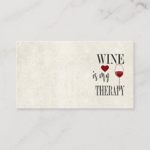Le vin est mon Carte de visite thérapeutique