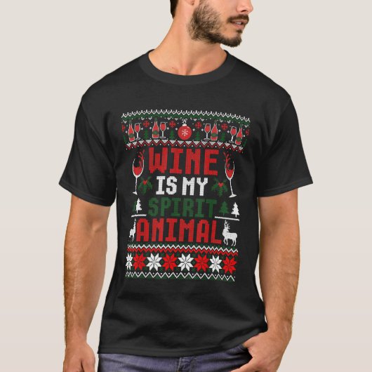Le vin est mon esprit animal laide de Noël Sweat (Devant)