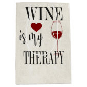 Le Vin Est Mon Sac Cadeau Thérapeutique (Devant)