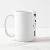 Le Vin Est Mon Thérapie Café Mug (Gauche)