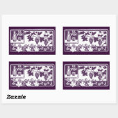 Le Vin, Étiquette Vintage (Feuille)