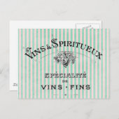 Le vin français sur la carte (Devant / Derrière)